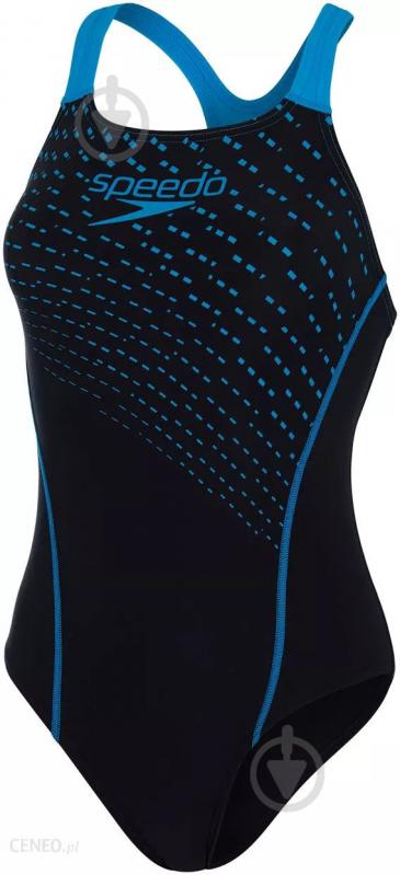 Купальник Speedo MEDLEY LOGO MDLT AF BLACK/BLUE 8-13474D812 р.M черный - фото 5