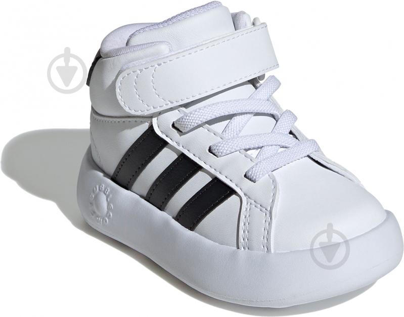 Кросівки дитячі демісезонні Adidas GRAND COURT MID I IE3866 р.21 білі - фото 3