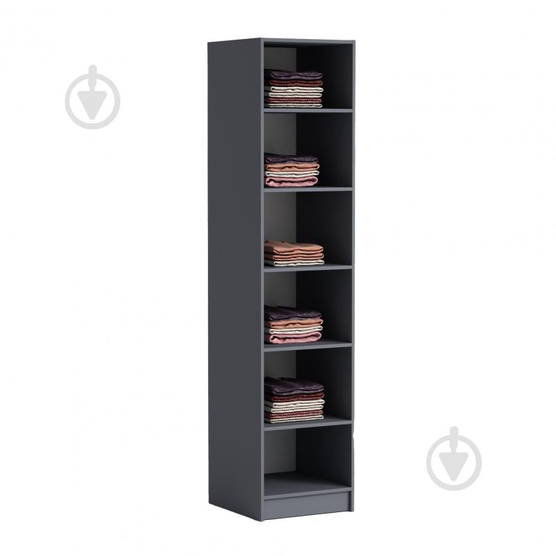 Пенал Luxe Studio Noir №1 2200х400х583 мм антрацит (МЛ000139341A) - фото 2 Пенал Luxe Studio Noir №1 2200х400х583 мм антрацит (МЛ000139341A) - фото 2