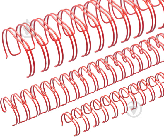Пружина для брошюрования DA 8 мм красный 100 шт. 1220202080430 - фото 1