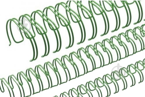 Пружина для брошурування D&A 9,5 мм зелена 100 шт. 1220202090330 - фото 1