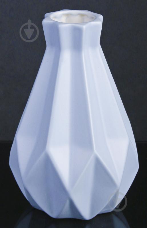 Ваза керамическая голубая Азуми 22 см - фото 1