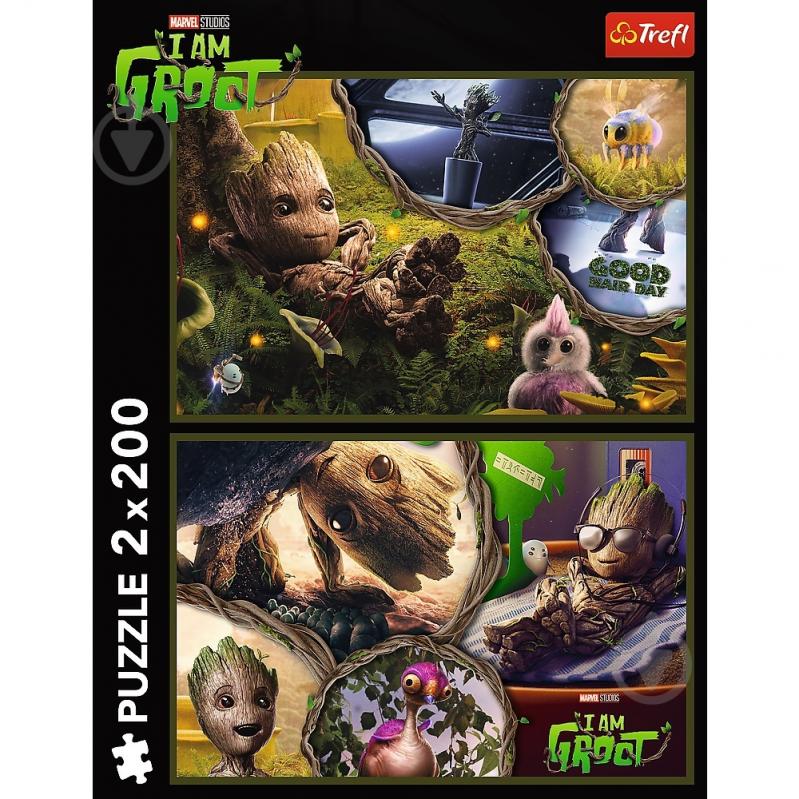 Пазл Trefl (2х200 элм.) - "Грут"/Марвел/Trefl 13315 - фото 1