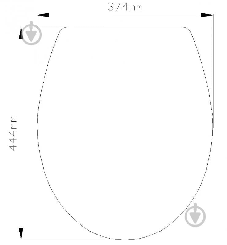 Сиденье для унитаза EGO SOFT CLOSE Quick release - фото 4