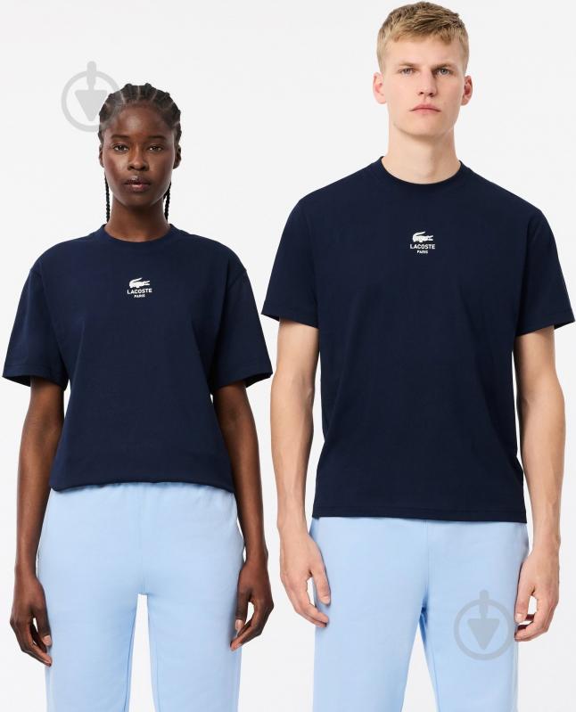 Футболка Lacoste TH2739-166 р.р.S синий - фото 1 Футболка Lacoste TH2739-166 р.р.S синий - фото 1