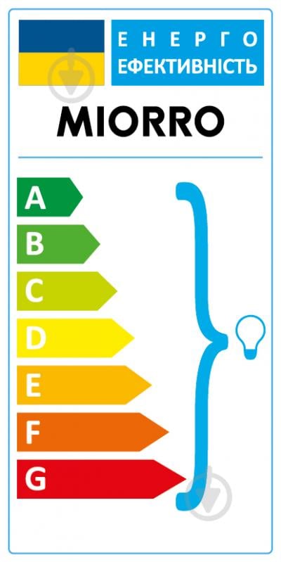 Бра Miorro Fortuna метал/скло 1x40 Вт E27 білий 51-311-004 - фото 3
