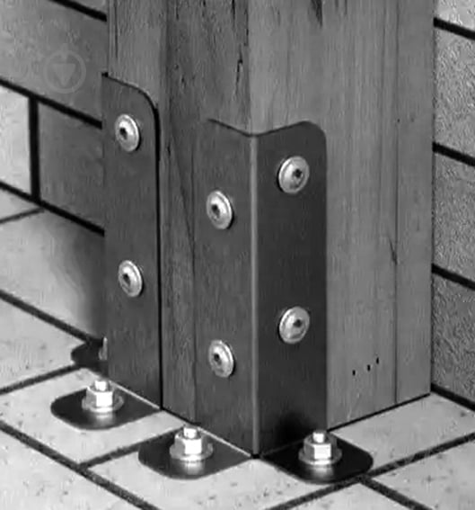 Опора угловая 75х75х200 Профсталь - фото 3