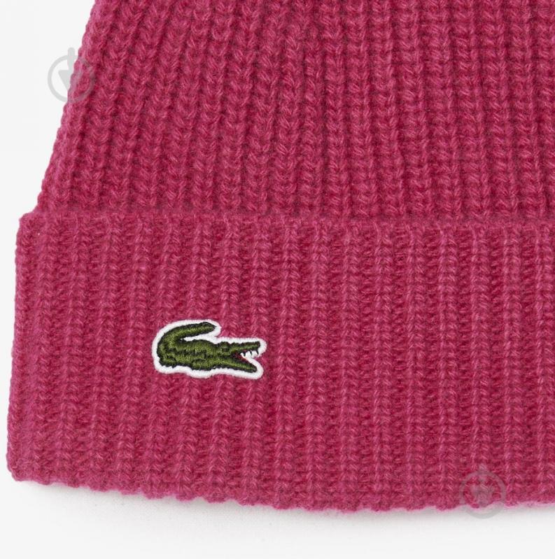 Шапка Lacoste RB0805-SQI р.OS красный - фото 2