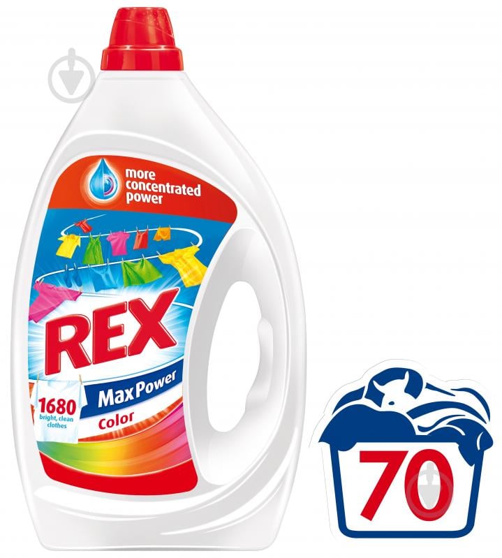Гель для машинной и ручной стирки REX Color 3,5 л - фото 1 Гель для машинной и ручной стирки REX Color 3,5 л - фото 1