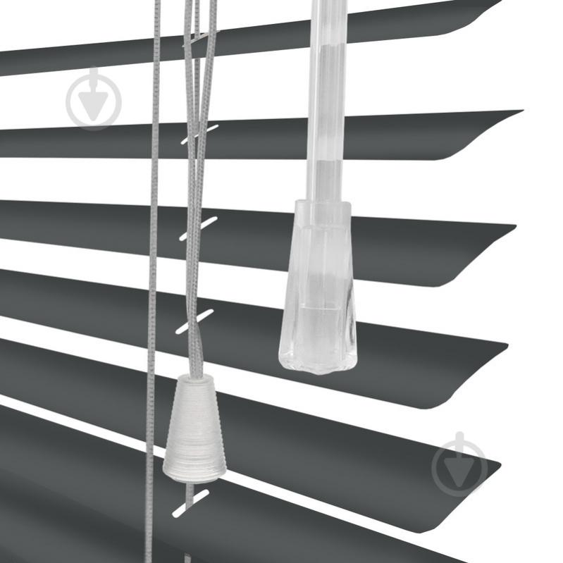 Жалюзи Rollotex алюминиевые горизонтальные с фиксацией 81х220 см антрацит матовые - фото 4 Жалюзи Rollotex алюминиевые горизонтальные с фиксацией 81х220 см антрацит матовые - фото 4