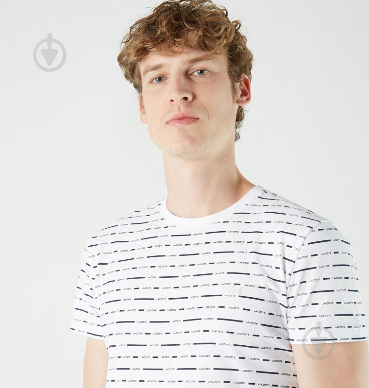 Футболка Lacoste TH0219-19B р.р.2 белый - фото 4