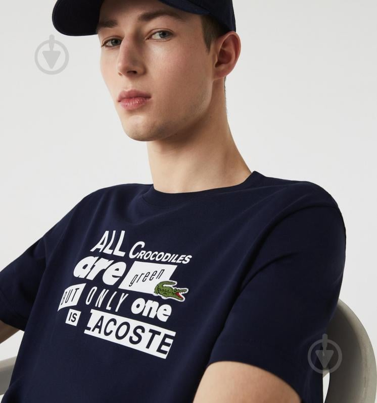 Футболка Lacoste TH1211-166 р.р.2 синий - фото 1