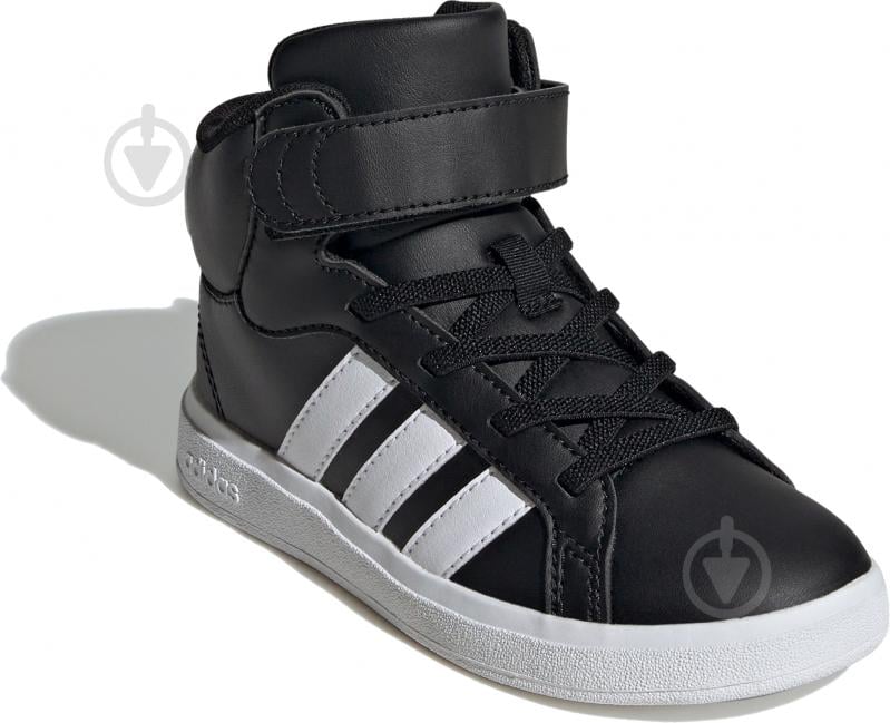 Кроссовки детские демисезонные Adidas GRAND COURT MID K IE3863 р.35,5 черные - фото 3