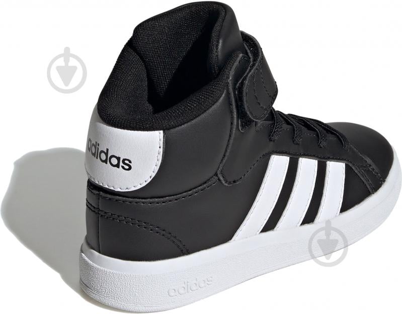 Кроссовки детские демисезонные Adidas GRAND COURT MID K IE3863 р.35,5 черные - фото 4