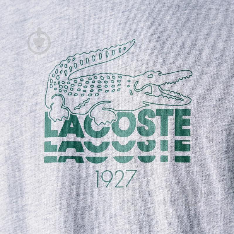 Футболка Lacoste TH1228-CCA р.р.2 серый - фото 6 Футболка Lacoste TH1228-CCA р.р.2 серый - фото 6