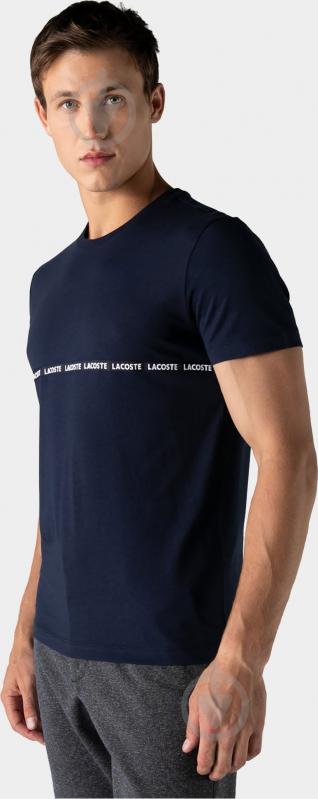 Футболка Lacoste TH2216-16L р.р.2 синий - фото 3