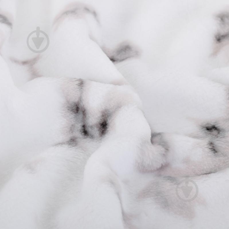 Плед Flannel Plush White Marble 200x220 см белый La Nuit - фото 2