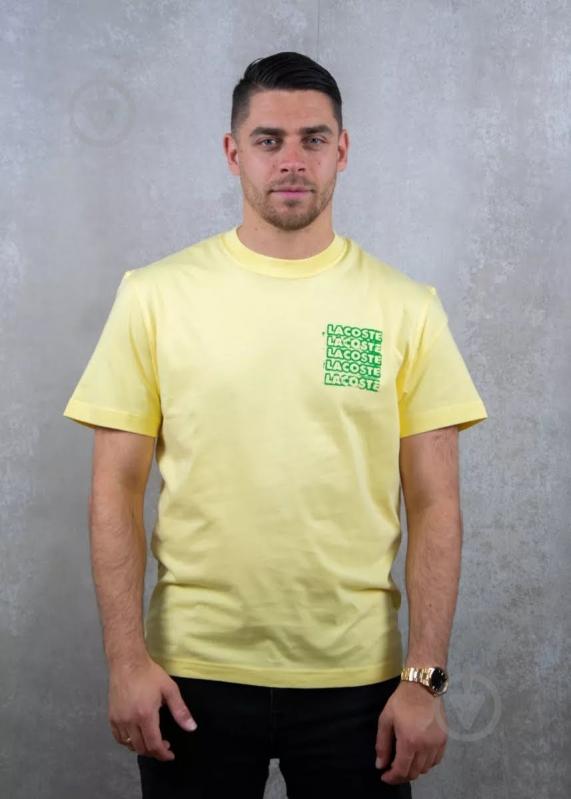 Футболка Lacoste TH0288-GZI р.р.3 желтый - фото 4