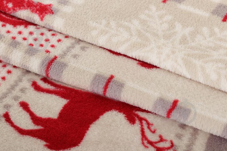 Плед Basic NY Deer 150x190 см бежевий із малюнком La Nuit - фото 2