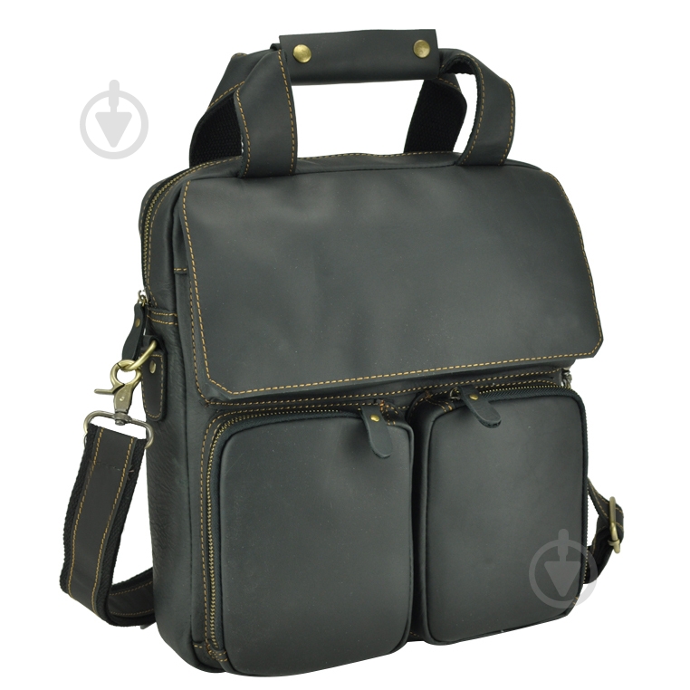 Сумка чоловіча через плече Tiding Bag t1072A чорний - фото 1 Сумка чоловіча через плече Tiding Bag t1072A чорний - фото 1