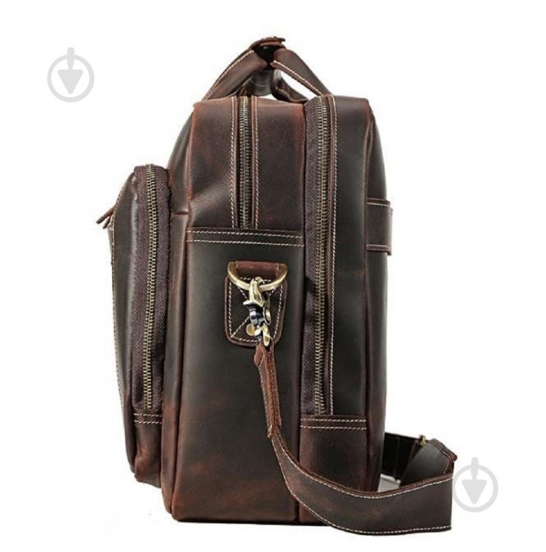 Сумка мужская для документов Tiding Bag 7367R коричневый - фото 3
