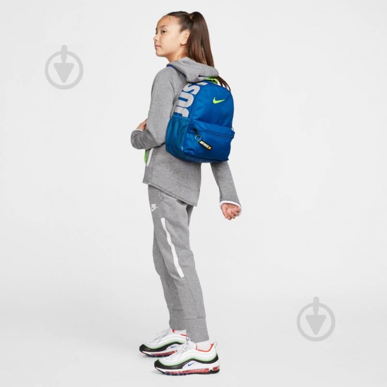 Рюкзак Nike Y NK BRSLA JDI MINI BKPK AW1920 BA5559-480 синій - фото 5