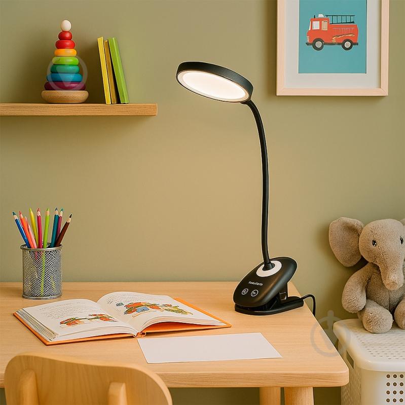 Світильник настільний акумуляторний LightMaster чорний DE1149 5W 330Lm - фото 3 Світильник настільний акумуляторний LightMaster чорний DE1149 5W 330Lm - фото 3