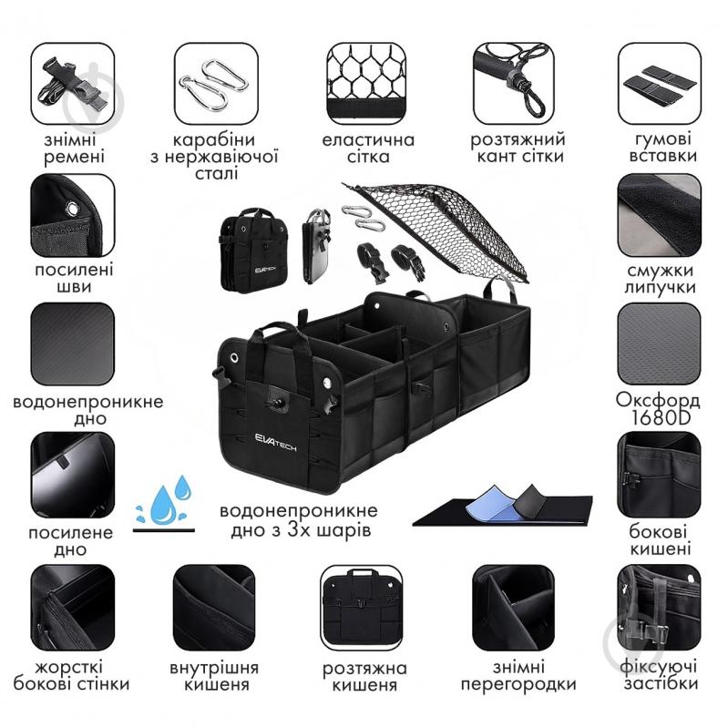 Сумка автомобильная Two Plus EVOTTP02 EVAtech черный - фото 3