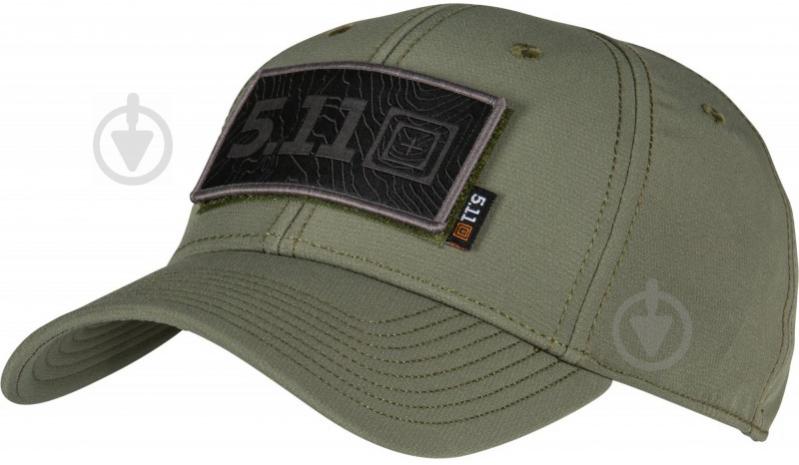 Кепка 5.11 Tactical Hawkeye A Flex Cap One Size оливковый - фото 1