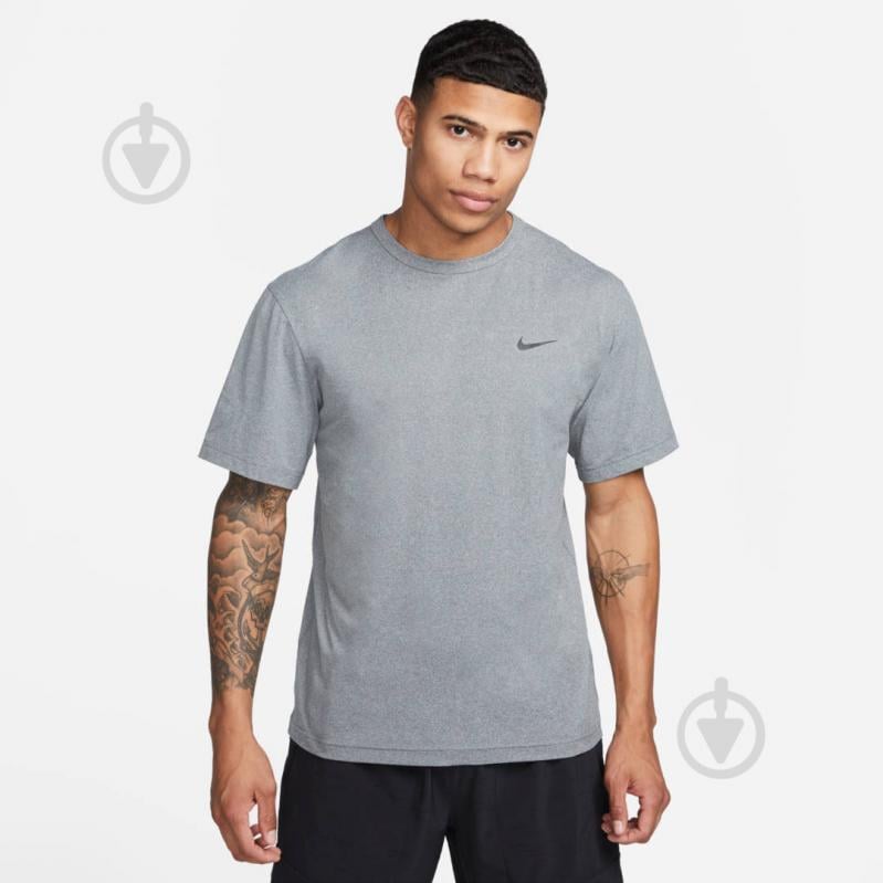 Футболка Nike M NK DF UV HYVERSE SS DV9839-097 р.2XL серый - фото 1