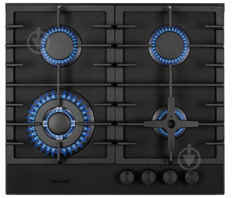 Варильна поверхня газова Interline HGG 964 FGT BH Nano Matte - фото 1