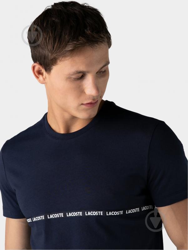 Футболка Lacoste TH2216-16L р.р.5 синий - фото 4