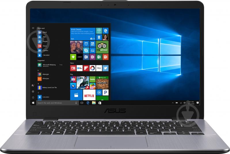 Ноутбук Asus VivoBook X405UQ-BM176 14" (90NB0FN8-M02570) dark grey - фото 1