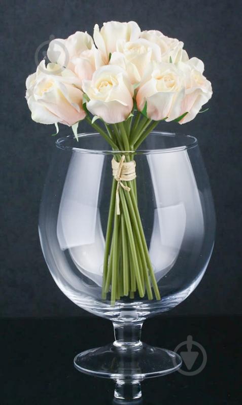 Ваза стеклянная коньячка 24 см 24 см прозрачная - фото 2 Ваза стеклянная коньячка 24 см 24 см прозрачная - фото 2