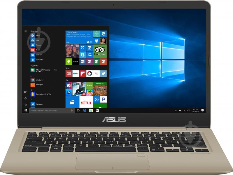 Ноутбук Asus VivoBook X411UQ-EB091 14" (90NB0GE4-M01560) gold - фото 2