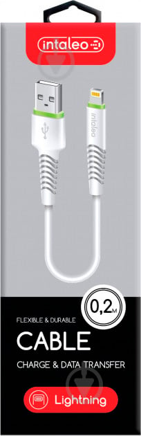 Кабель Intaleo USB – Apple Lightning 0,2 м білий - фото 5