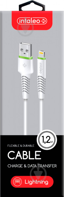 Кабель Intaleo USB – Apple Lightning 1,2 м белый - фото 5