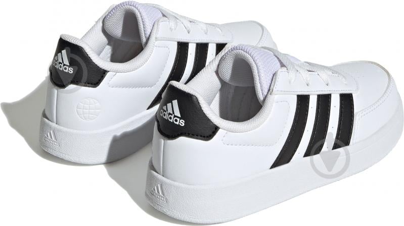 Кросівки дитячі демісезонні Adidas BREAKNET 2.0 K HP8956 р.40 білі - фото 4