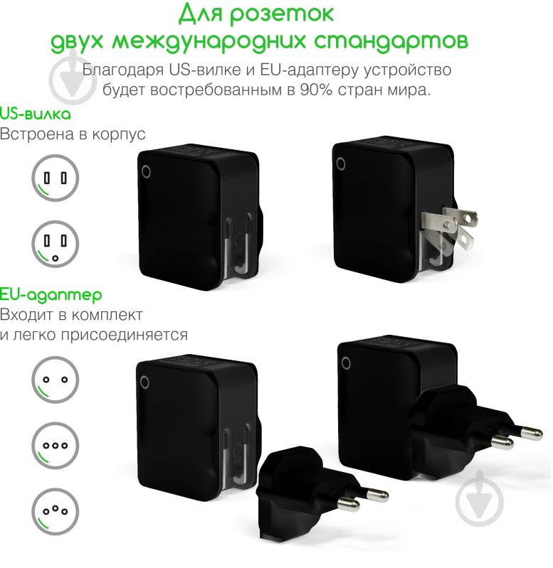 Мережевий зарядний пристрій Intaleo TCA242 (2USB2,4A) - фото 5