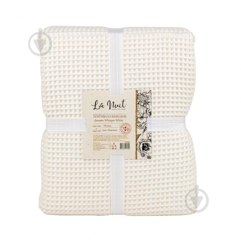 Покрывало WHISPER WHITE 220x240 см La Nuit айвори - фото 1 Покрывало WHISPER WHITE 220x240 см La Nuit айвори - фото 1