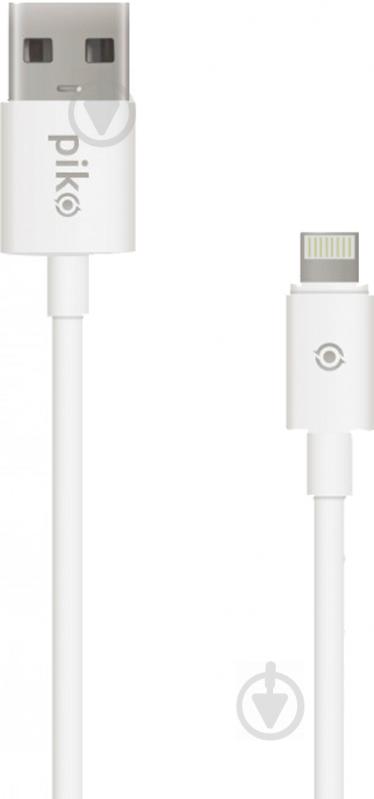 Кабель Piko Lightning – USB 0,2 м білий CB-UL10 - фото 1