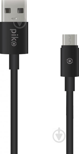 Кабель Piko USB – microUSB 2 м чорний CB-UM12 - фото 1