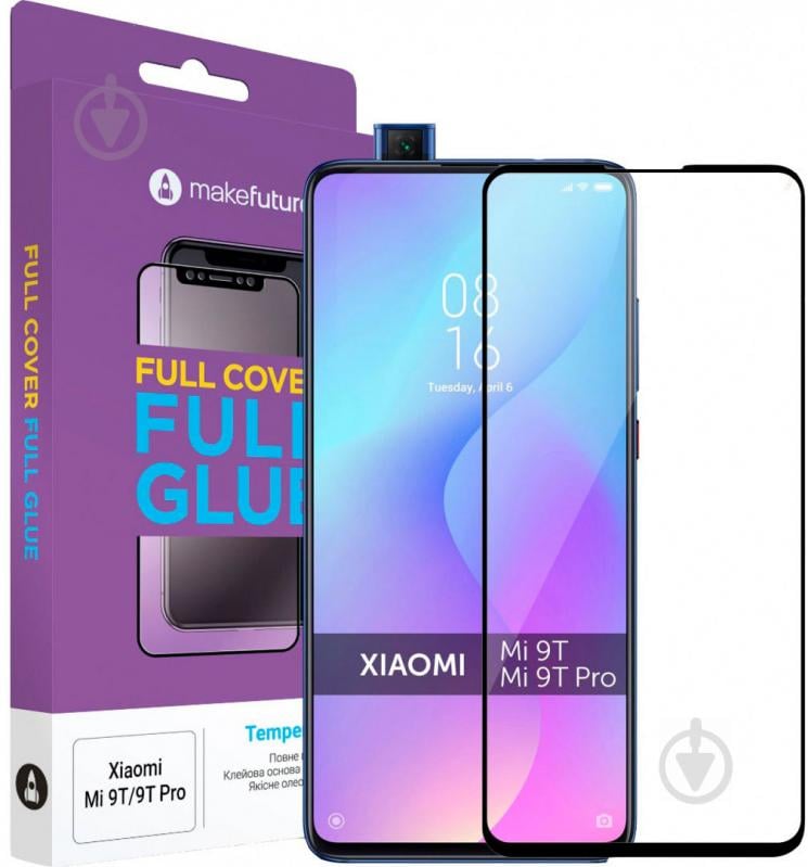 Защитное стекло MakeFuture Full Cover Full Glue для Xiaomi Mi 9T/9T Pro (MGF-XM9T) - фото 1