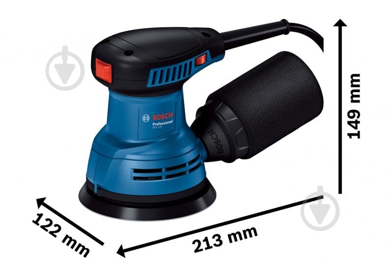 Ексцентрикова шліфмашина Bosch Professional GEX 125 06013A8020 - фото 4