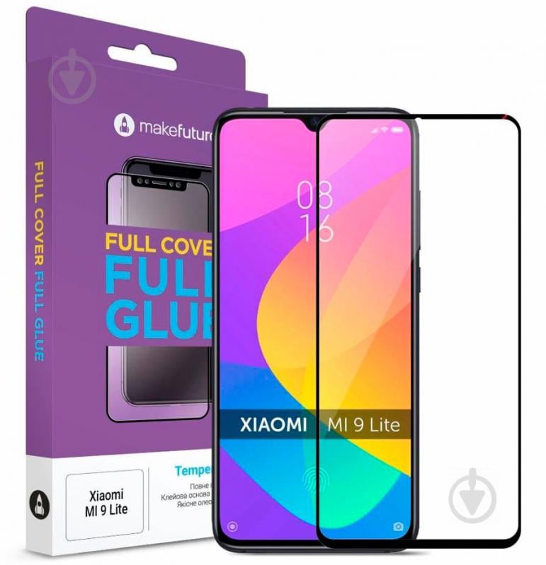 Защитное стекло MakeFuture Full Cover Full Glue для Xiaomi Mi 9 Lite (MGF-XM9L) - фото 1