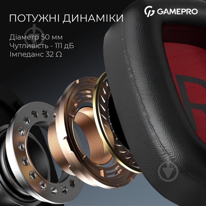 Гарнитура игровая GamePro HSW249B black (HSW249B) - фото 5