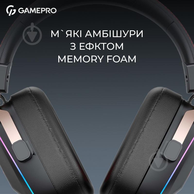 Гарнитура игровая GamePro HSW249B black (HSW249B) - фото 7