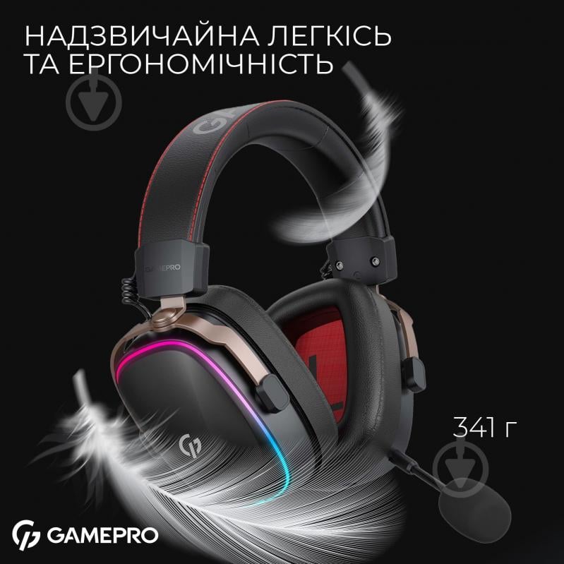 Гарнитура игровая GamePro HSW249B black (HSW249B) - фото 9