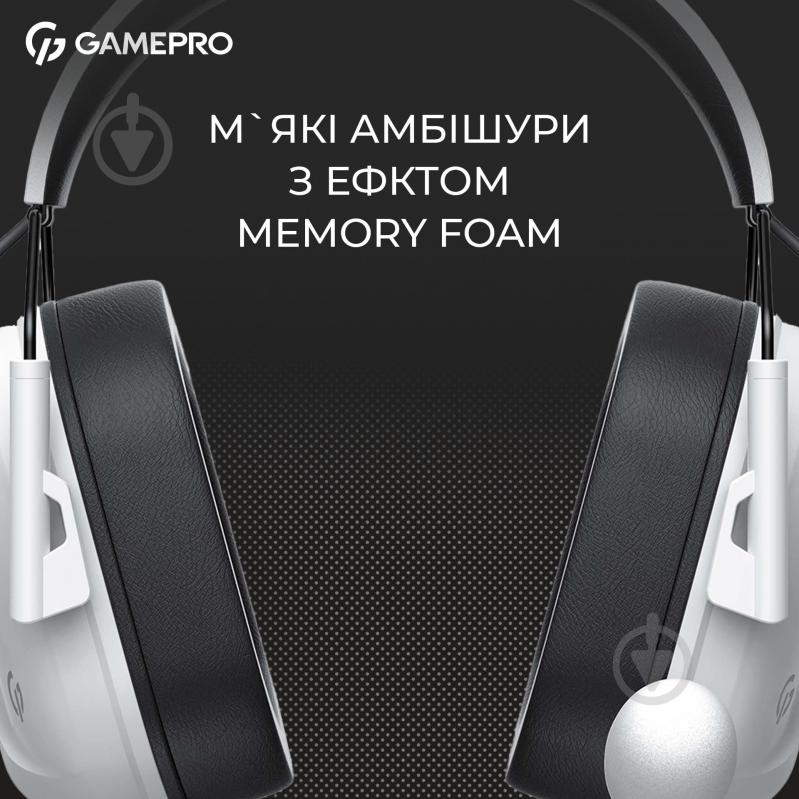 Гарнітура ігрова GamePro HS1350W white (HS1350W) - фото 4
