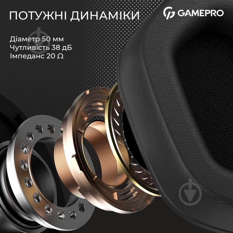 Гарнітура ігрова GamePro HS1350W white (HS1350W) - фото 5